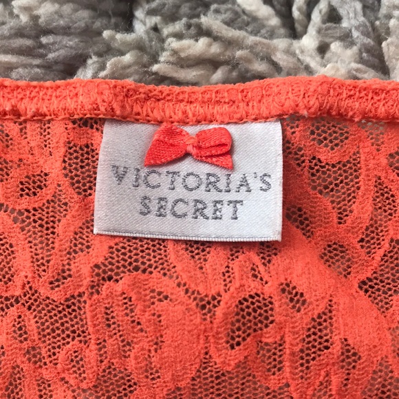 Victoria's Secret Orange Lace Teddy - Picture 3 of 4